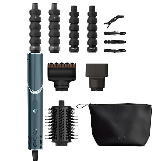 Shark FlexStyle Limited Edition Teal 5-in-1 Haarstyler & -trockner Geschenk Set, Lockenaufsätze,... | Amazon (DE)