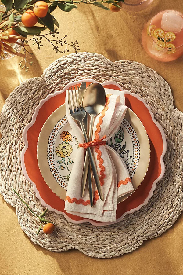 Vera Flower Placemat, Set of 4 | Anthropologie (US)