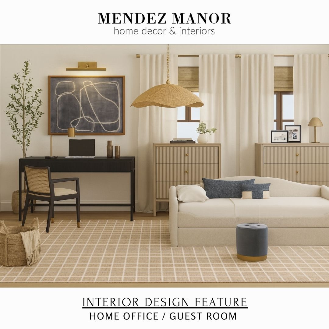 A daybed used inside a home office allows the space to become a guest bedroom when needed. 👍🏻

#daybed #homeoffice #bedroom #guestroom #modernart #gridrug #checkeredrug 


#LTKHome #LTKstorytime #LTKSaleAlert