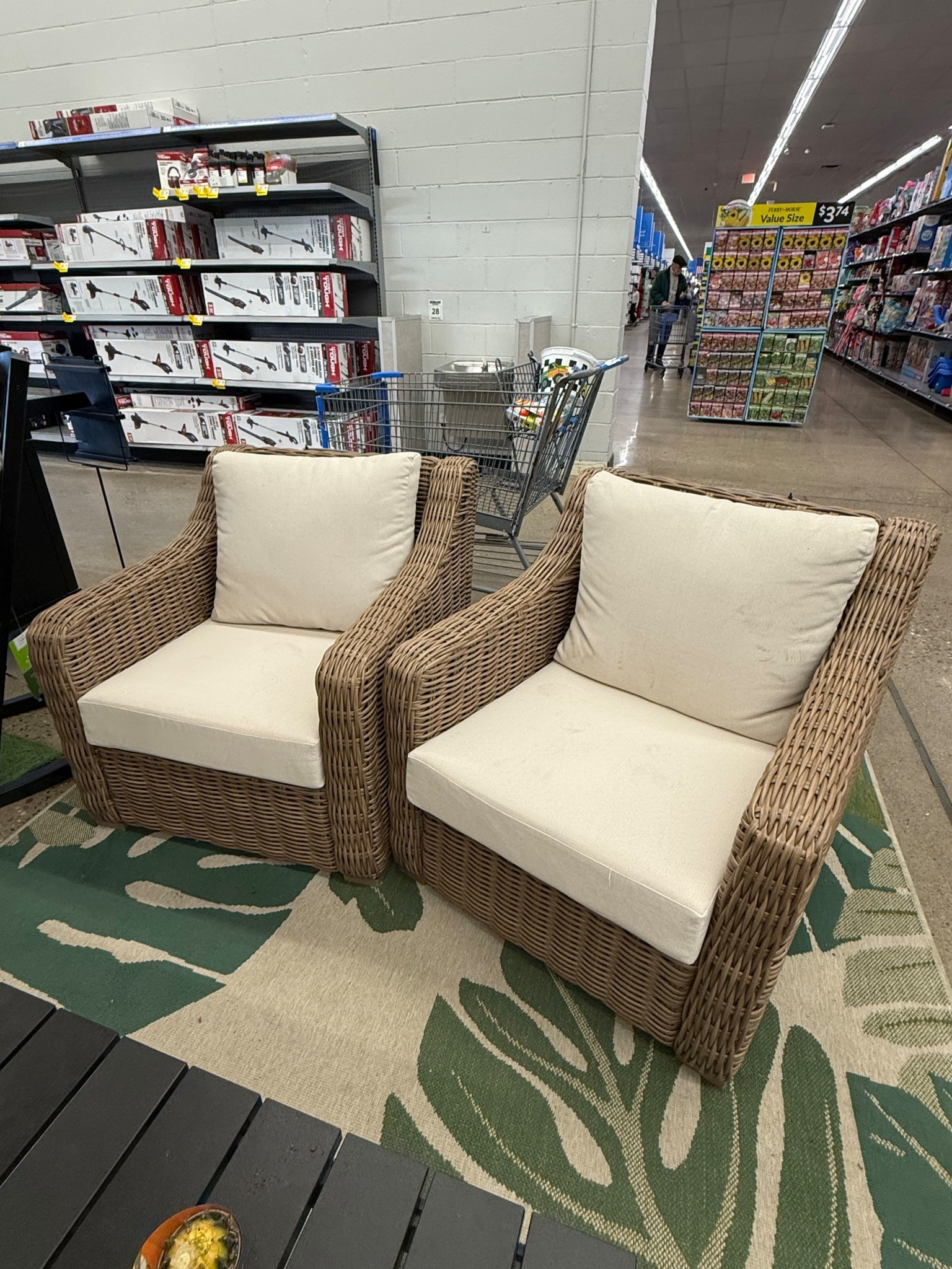 Okay wait… are these a yes or a no?! 🤔
Spotted at Walmart and now I can’t stop thinking about them for our porch…

#LTKHome #LTKSeasonal