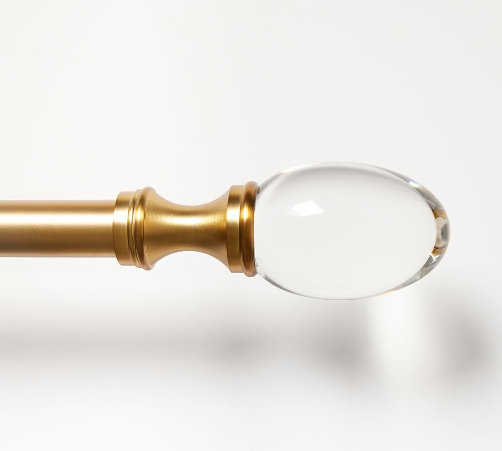 Brass Glass Oval Finial | Pottery Barn (US)