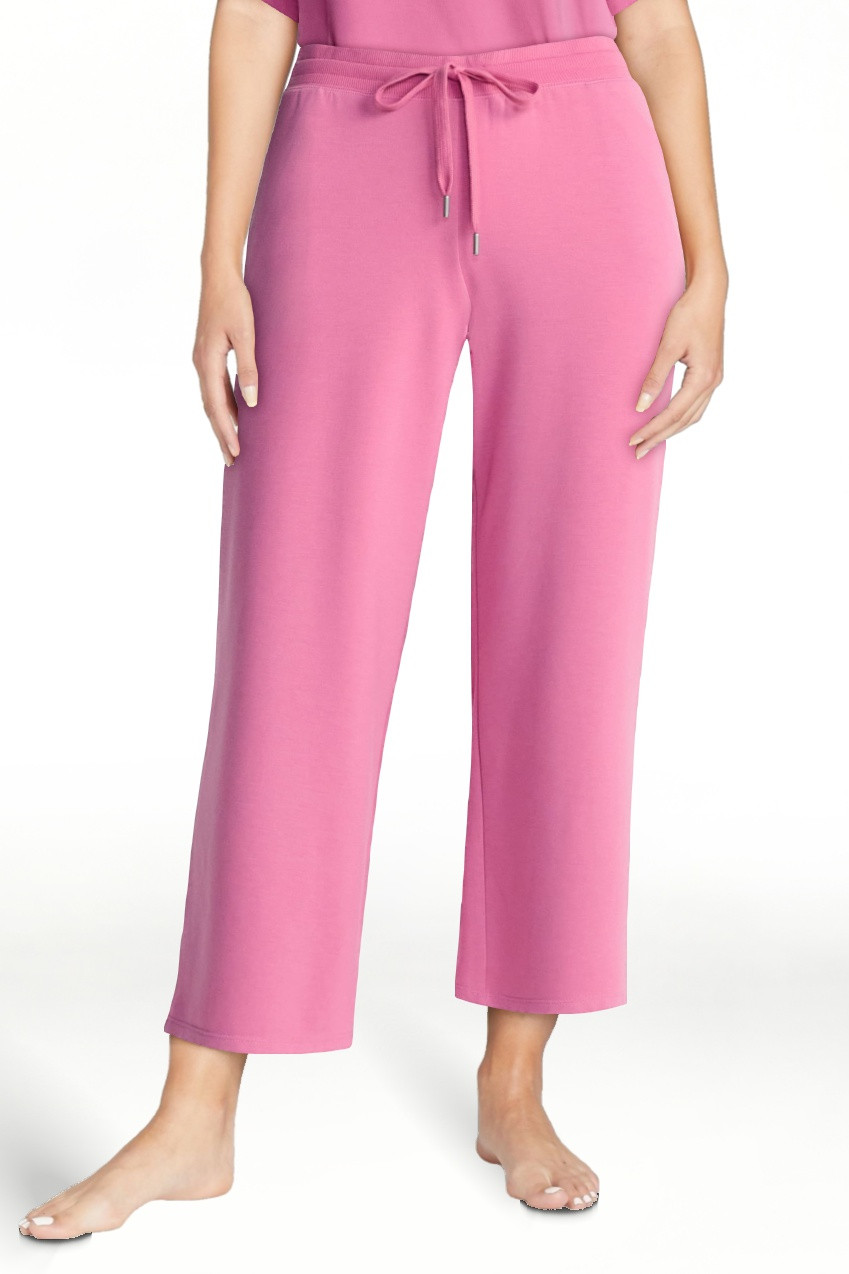 Joyspun Women's French Terry Knit Sleep Capri Pants, 25” Inseam, Sizes XS-3X | Walmart (US)