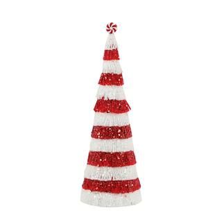 15.5" Red & White Fringe Christmas Tree Table Accent by Ashland® | Michaels Stores