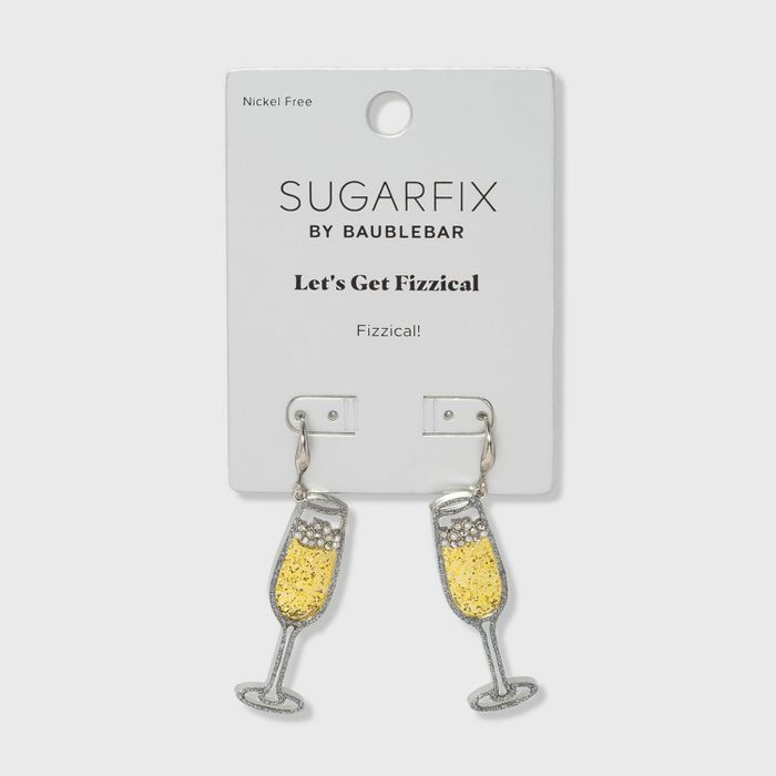 SUGARFIX by BaubleBar Champagne Glass Drop Earrings - Gold | Target