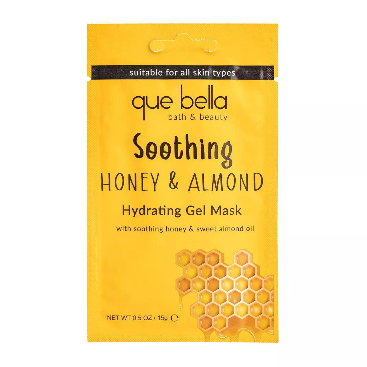 Que Bella Soothing Honey & Almond Gel Mask - 0.5oz | Target