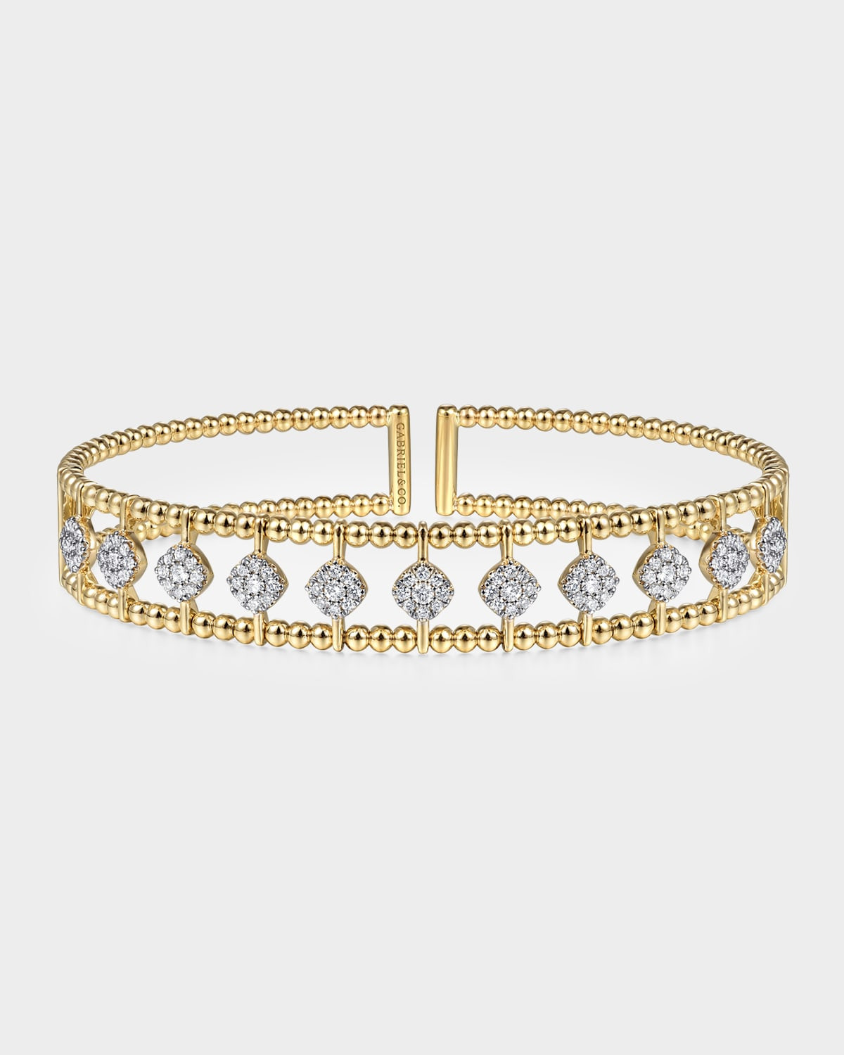 14K Yellow Gold Bujukan Diamond Cuff Bangle | Neiman Marcus
