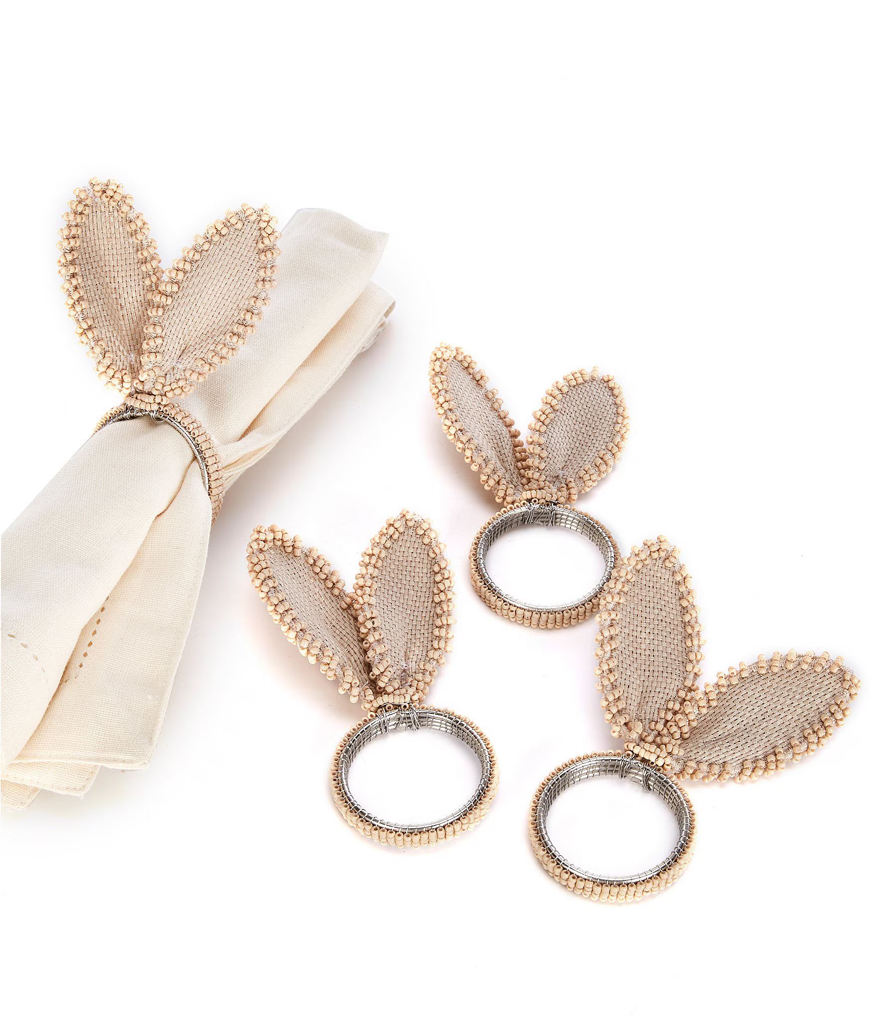 Southern Living Bunny Ear Napkin Rings, Set of 4 | Dillard's | Dillard's