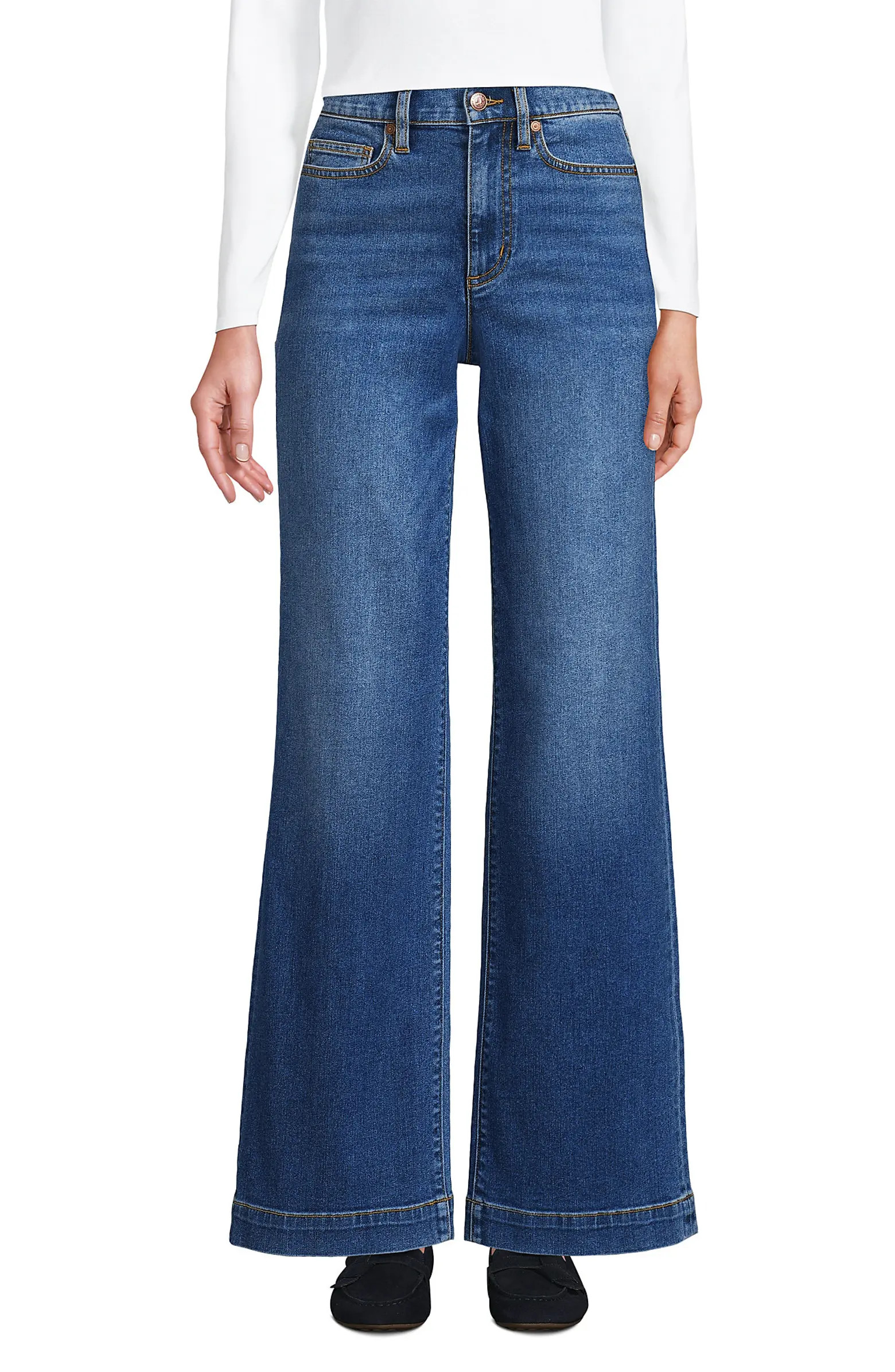 Recover High Rise Wide Leg Blue Jeans | Nordstrom