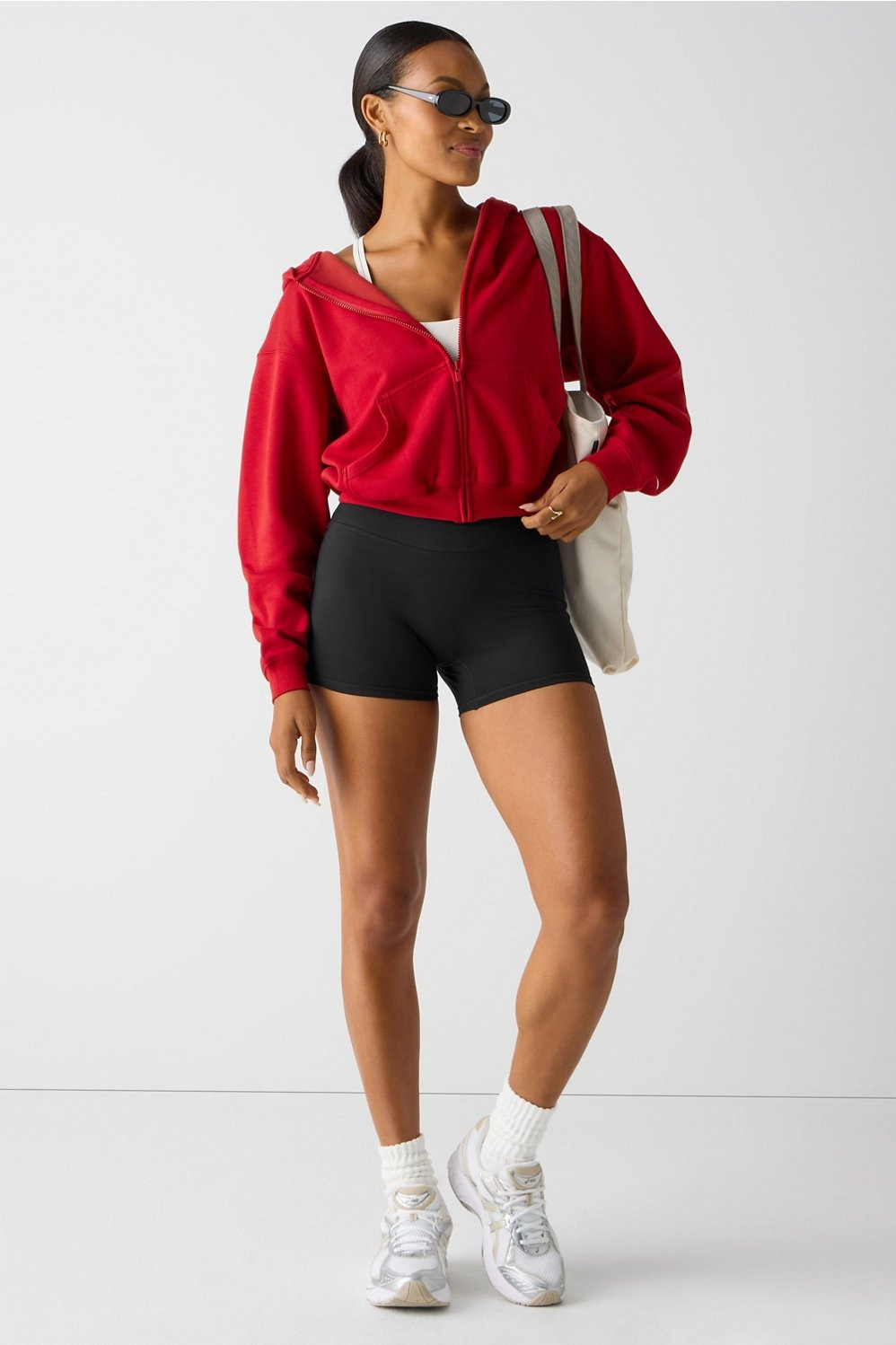 Cozy Fleece Full Zip Hoodie | Fabletics