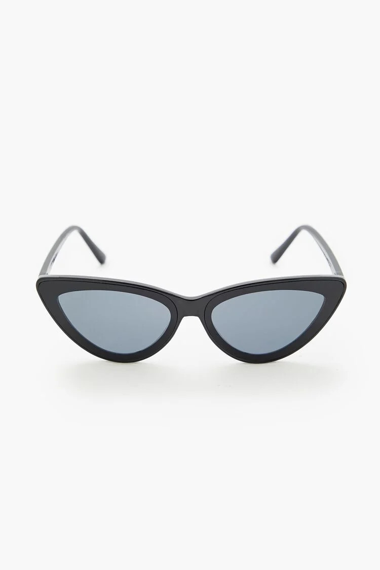 Tinted Cat-Eye Sunglasses in Black | Forever 21