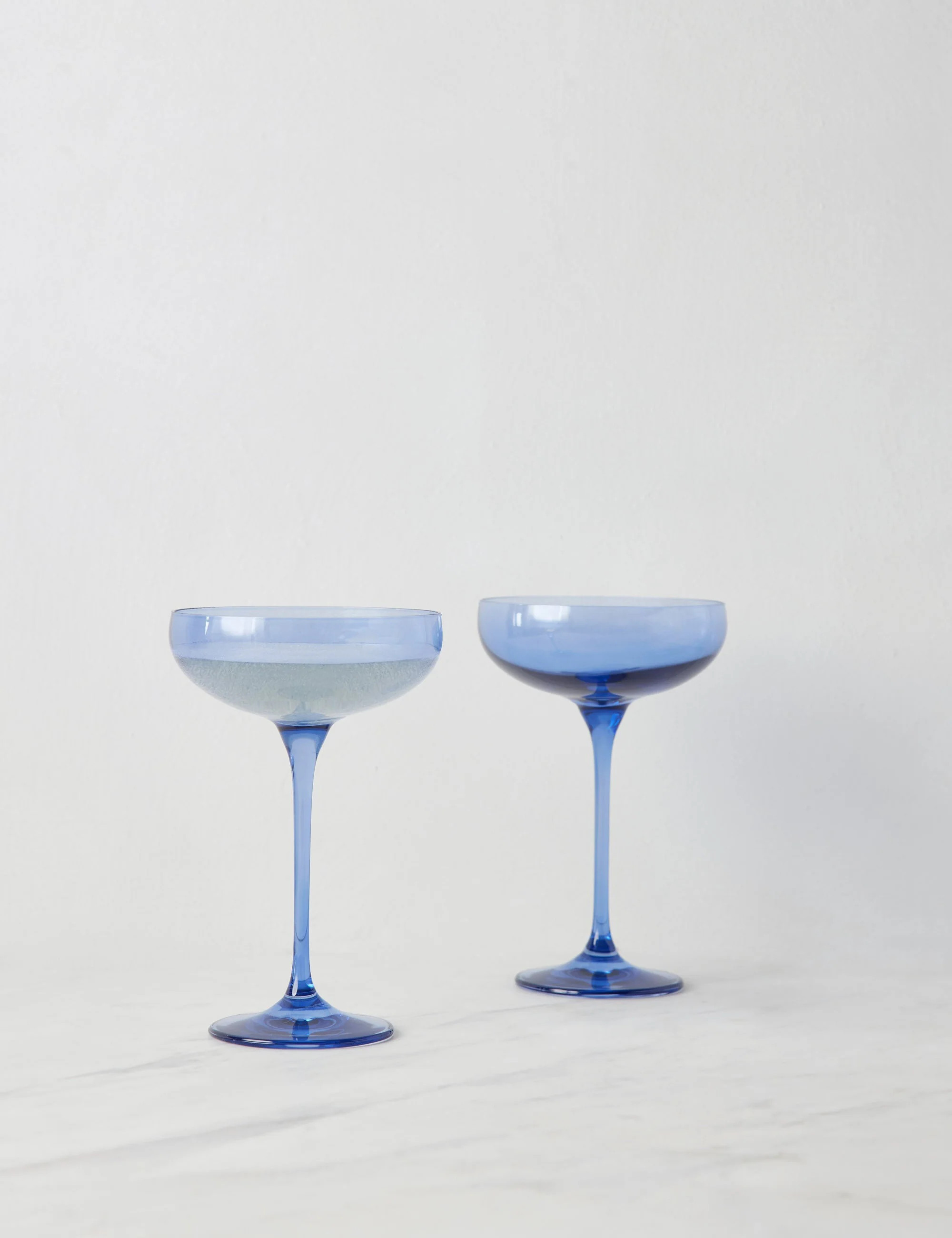 Champagne Coupes (Set of 2) by Estelle Colored Glass | Lulu and Georgia 