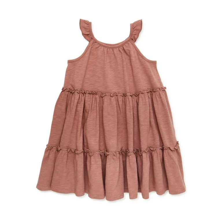 easy-peasy Toddler Girl Sleeveless Tiered Ruffle Dress, Sizes 12M-5T | Walmart (US)
