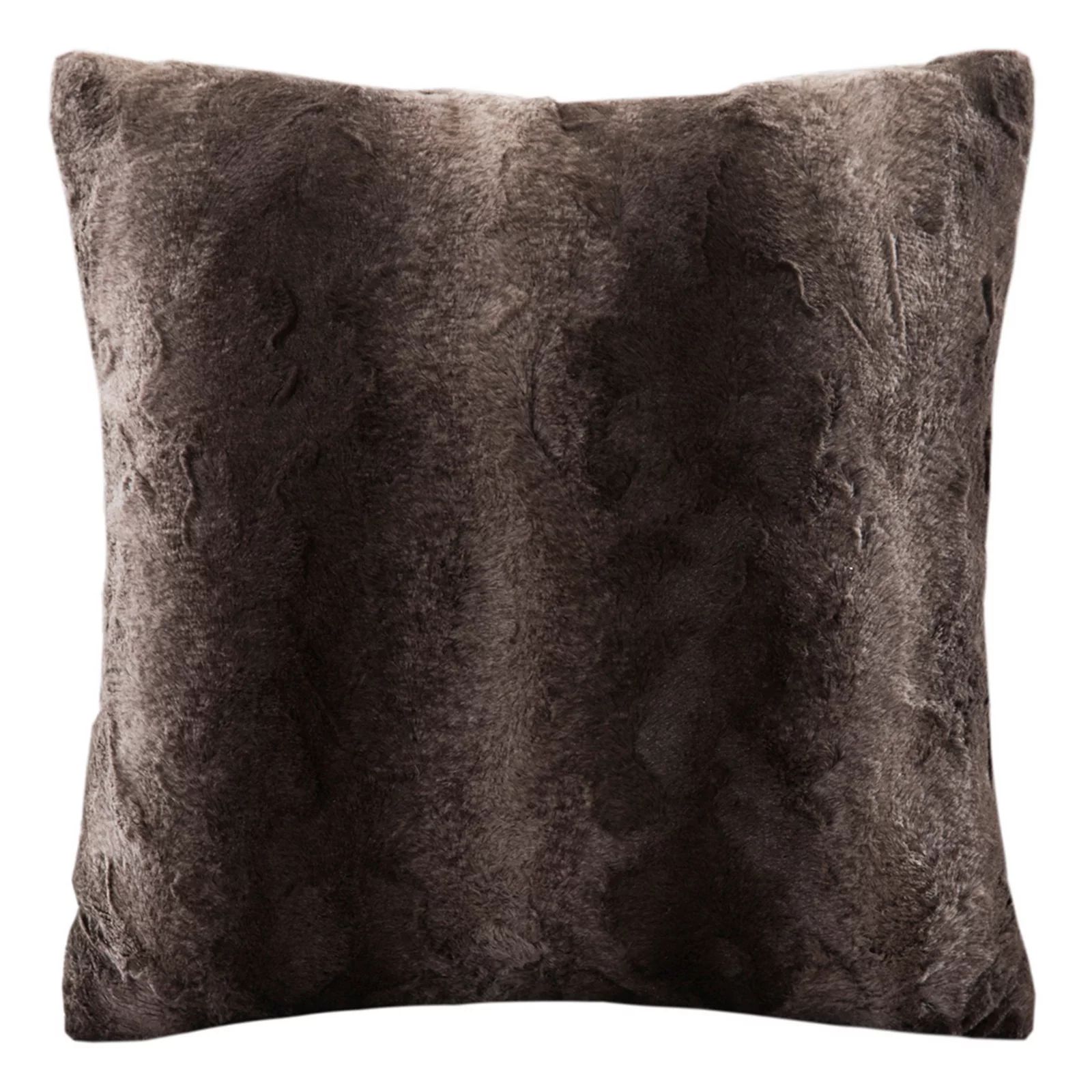 Madison Park Zuri Faux Fur Throw Pillow, Brown, 20X20 | Kohl's