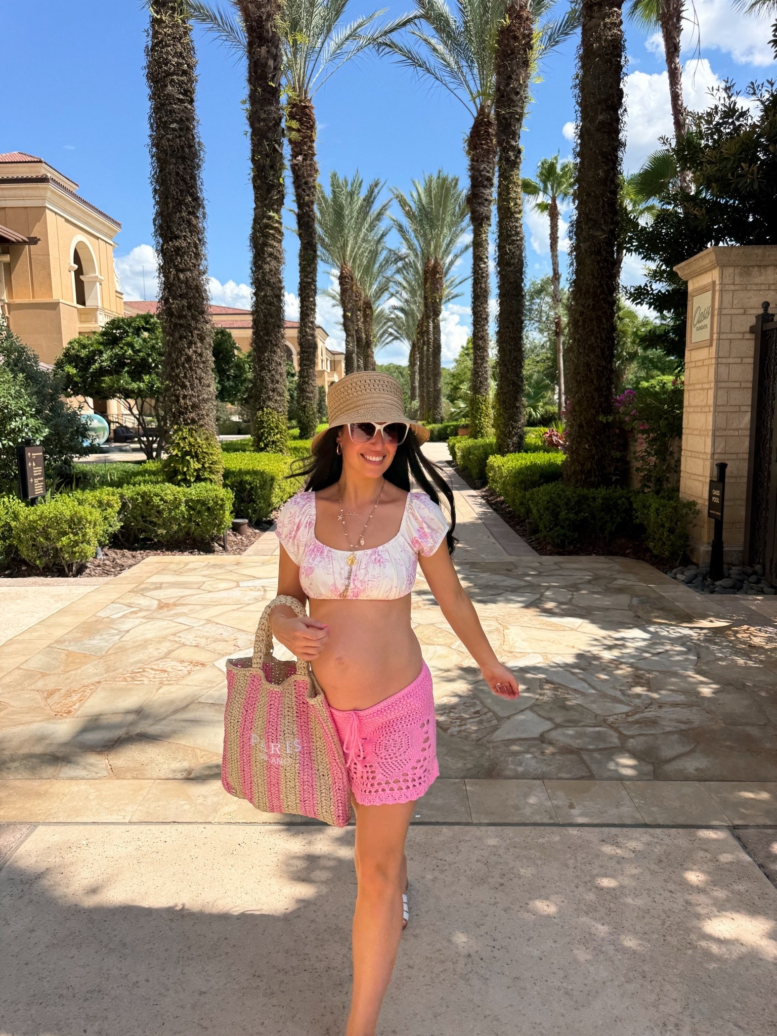 Babymoon style 🌴🩷✨

Sharing this pink tropical pool-day look from our Four Seasons Orlando getaway! Linked my floral bikini, crochet cover-up skirt, sun hat, oversized tote, and vacation accessories. Perfect for babymoons, beach vacations, resort stays, and poolside afternoons. ☀️🌺

#LTKootd #LTKTravel #LTKBump
