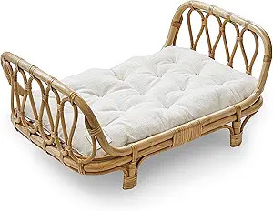 BEBE BASK Premium Rattan Baby Doll Bed - Handcrafted Boho Baby Doll Crib - Perfect First Wooden D... | Amazon (US)