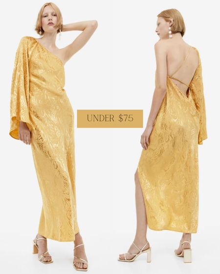Looks more expensive than it is - beautiful yellow gold pattern with an open back. Great for the beach or to be dressed up for an evening event 

#LTKunder100