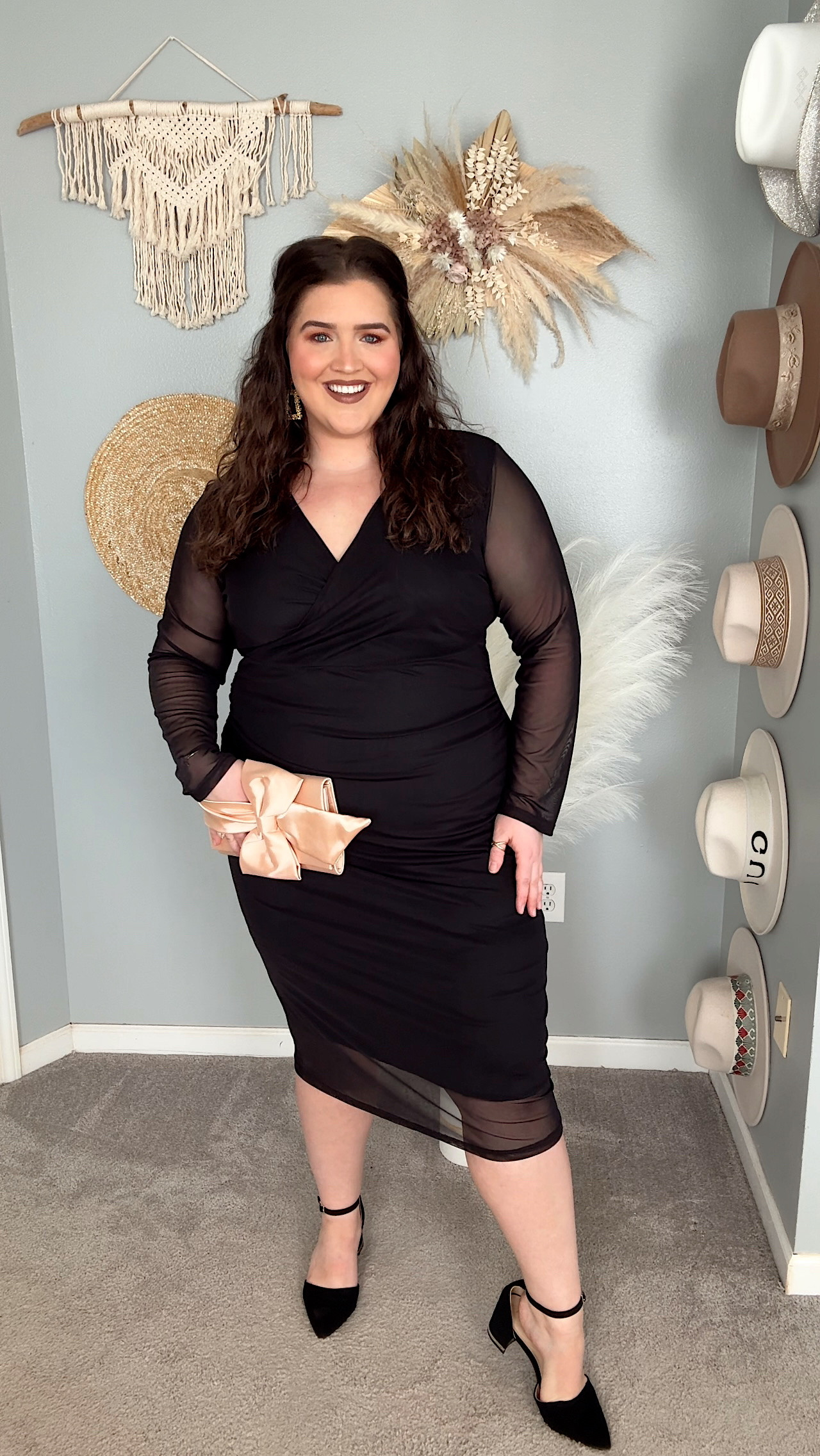 Amazon curvy wedding guest dress under $50! Winter wedding guest outfit inspo that is plus size approved 💒💍👗 Wearing a size XXL

#LTKPlusSize #LTKWedding #LTKFindsUnder50