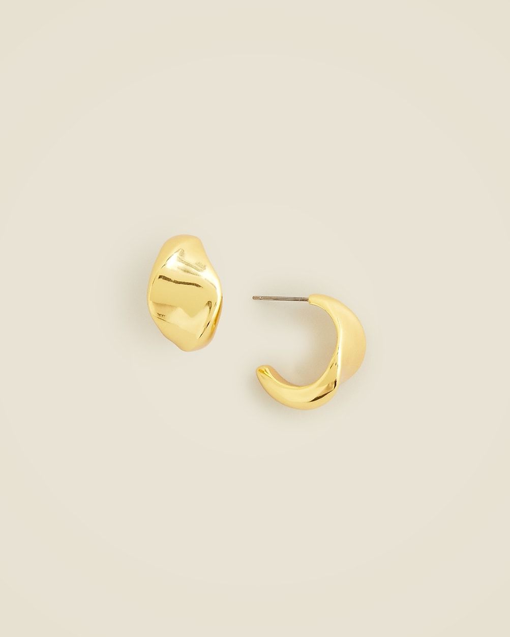 Curved hoop earrings | J. Crew US