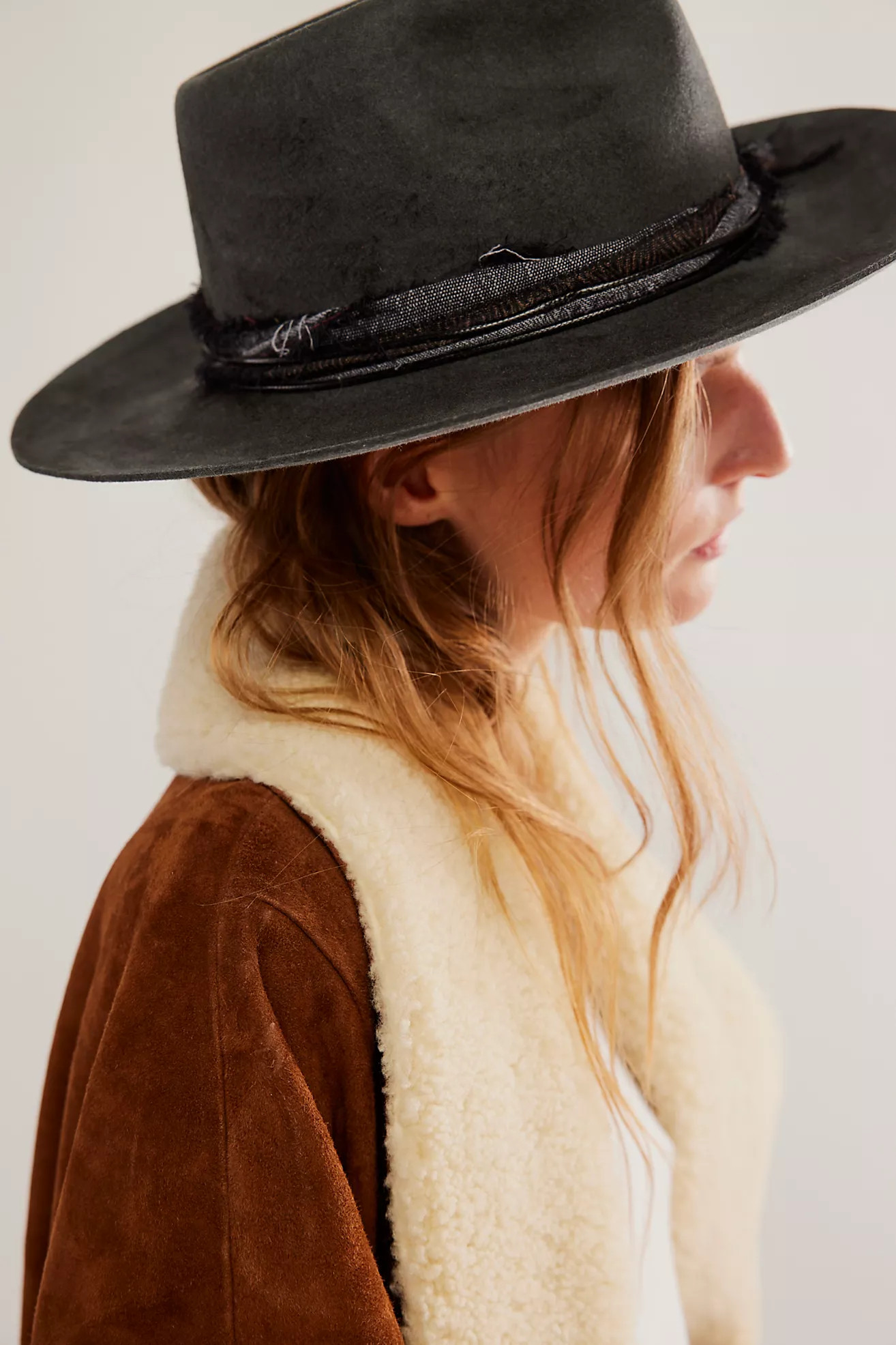 Rebel Rebel Felt Hat Black Western Hat Outfit Black Cowboy Hat Outfit Hats For Women Hats 2024 | Free People (Global - UK&FR Excluded)