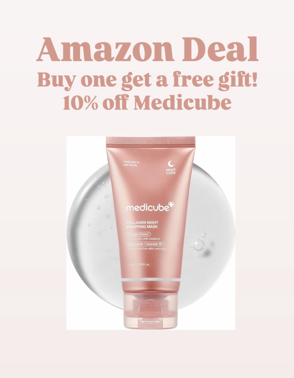 Amazon deal
Medicube on sale
Collagen mask
Buy one get a free giftt

#LTKBeauty