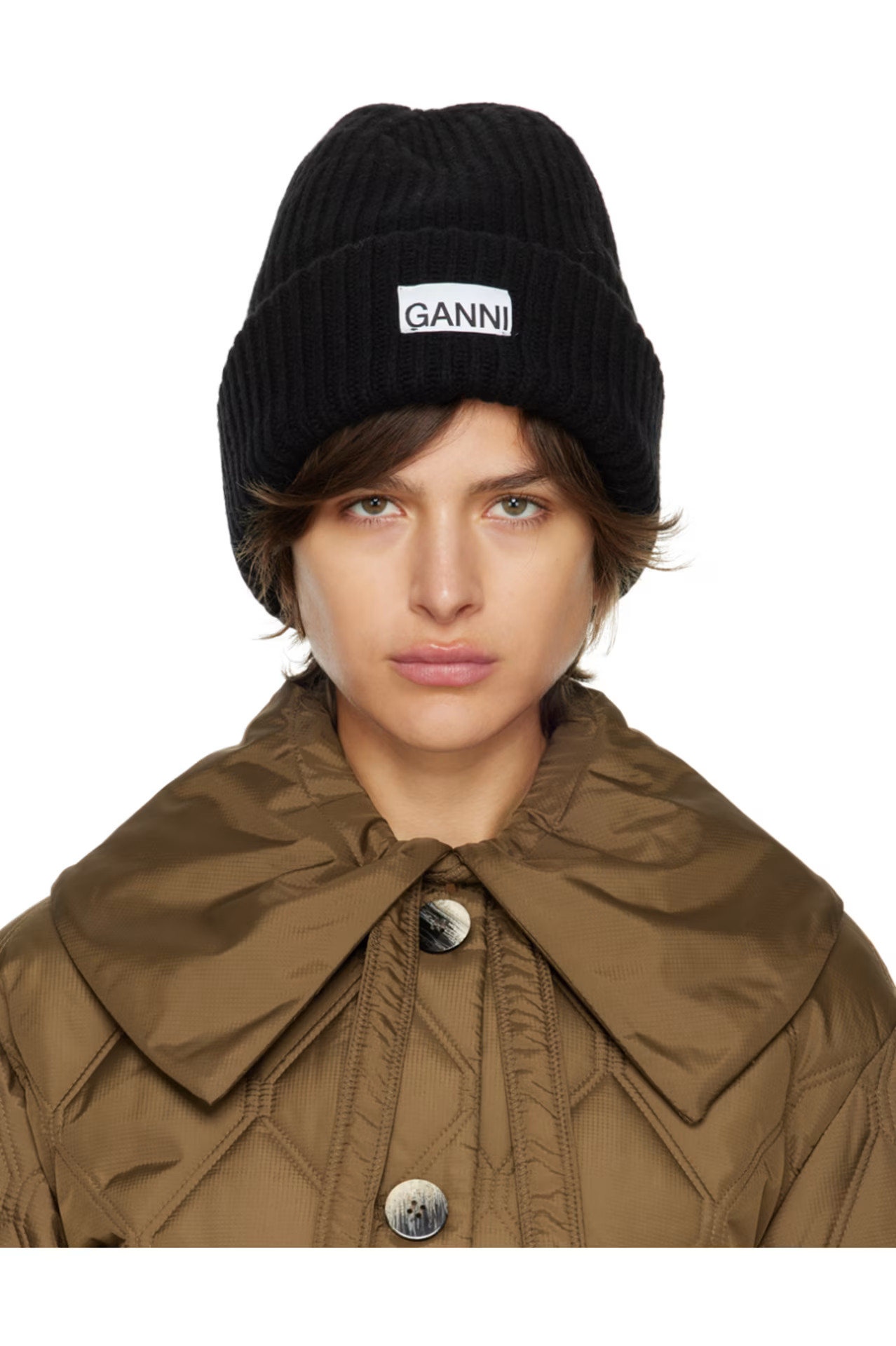 Black Rib Beanie | SSENSE