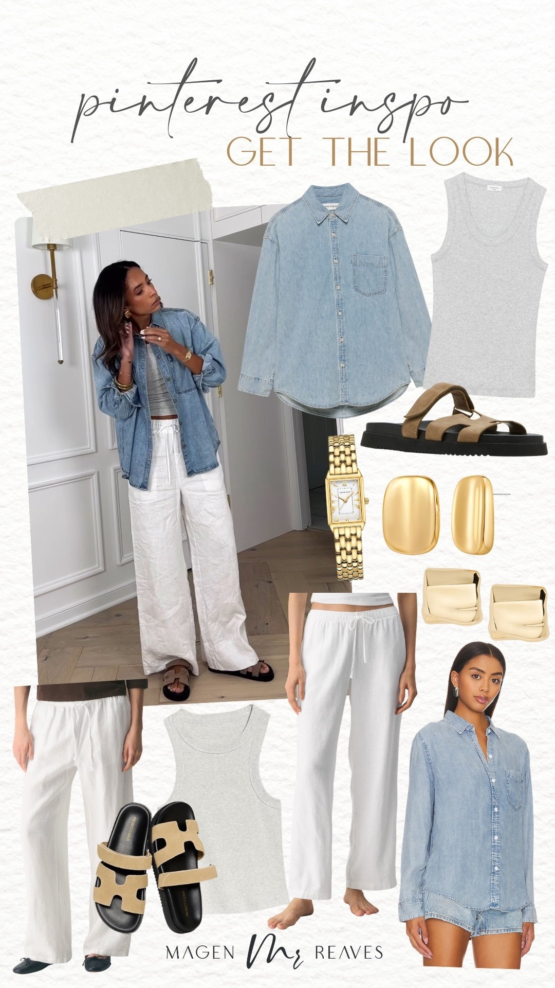Get the look: Pinterest outfit inspo!

Spring outfit, linen pants, Aritzia pants, denim shirt, spring sandals

#LTKSeasonal #LTKootd