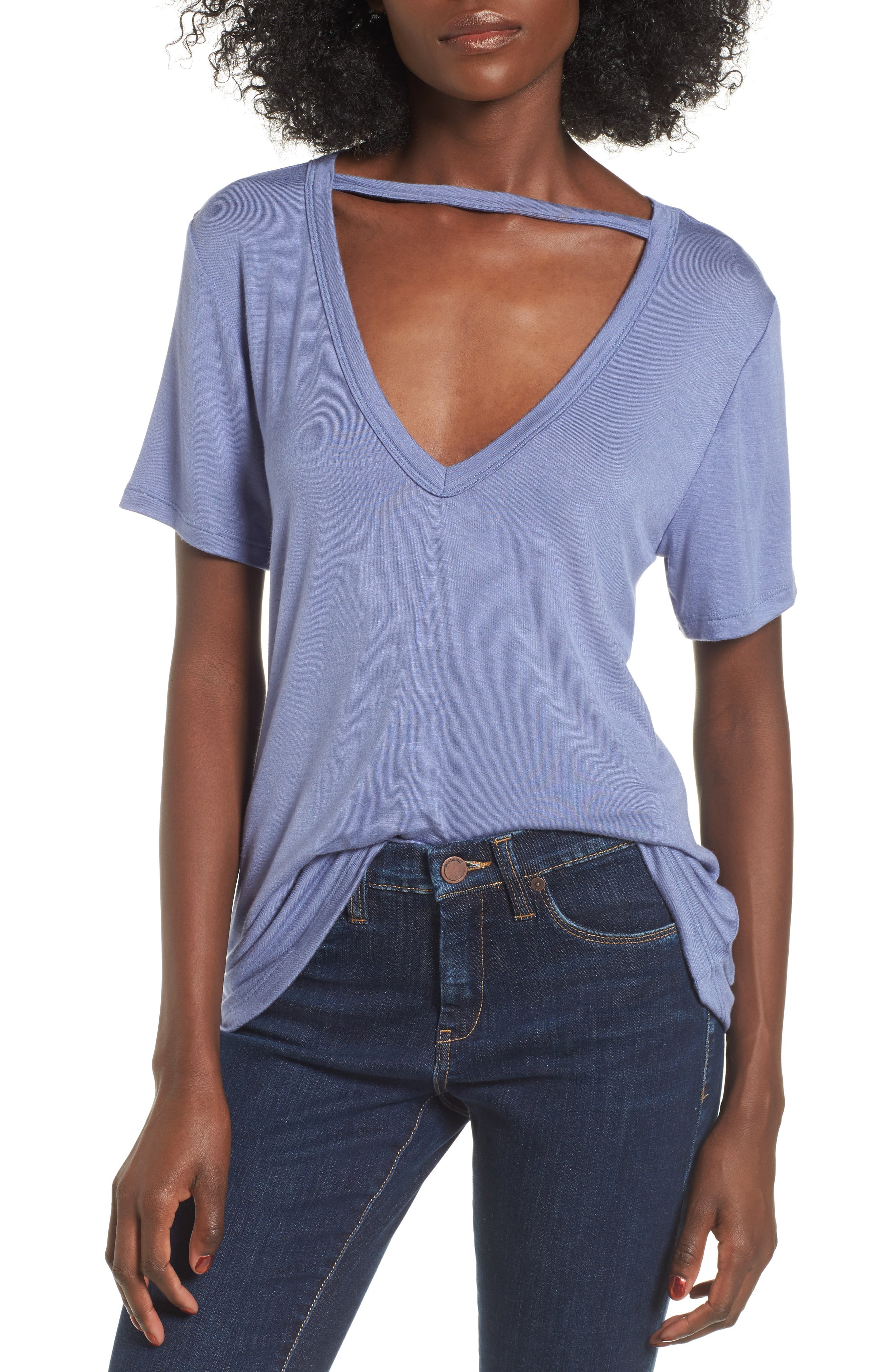 Cutout Choker Tee | Nordstrom