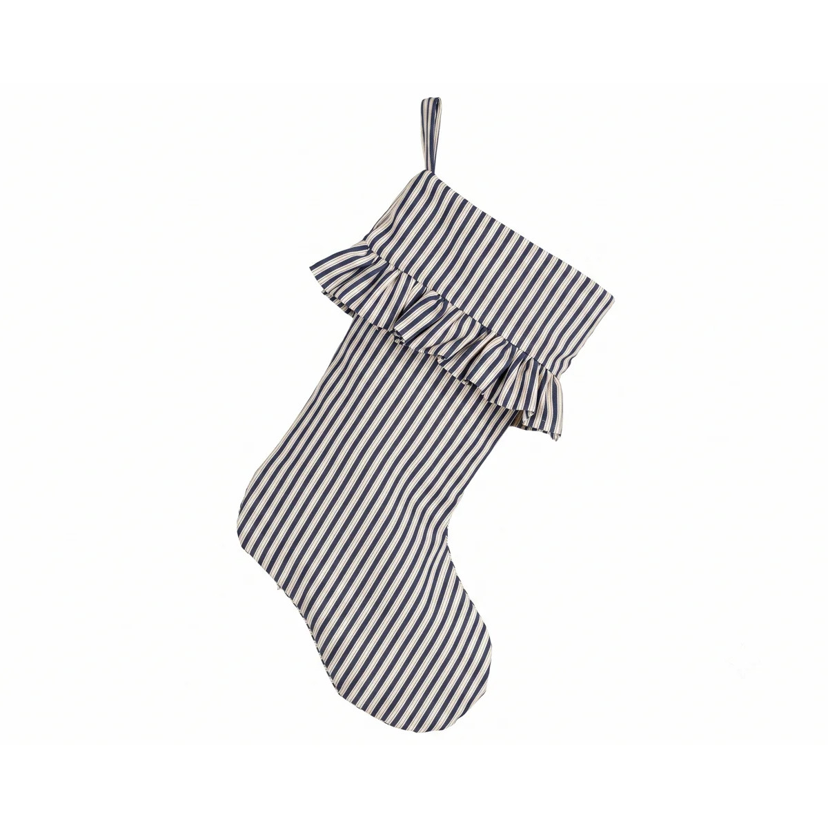 Polo Stripe Ruffled Christmas Stocking | Wayfair North America