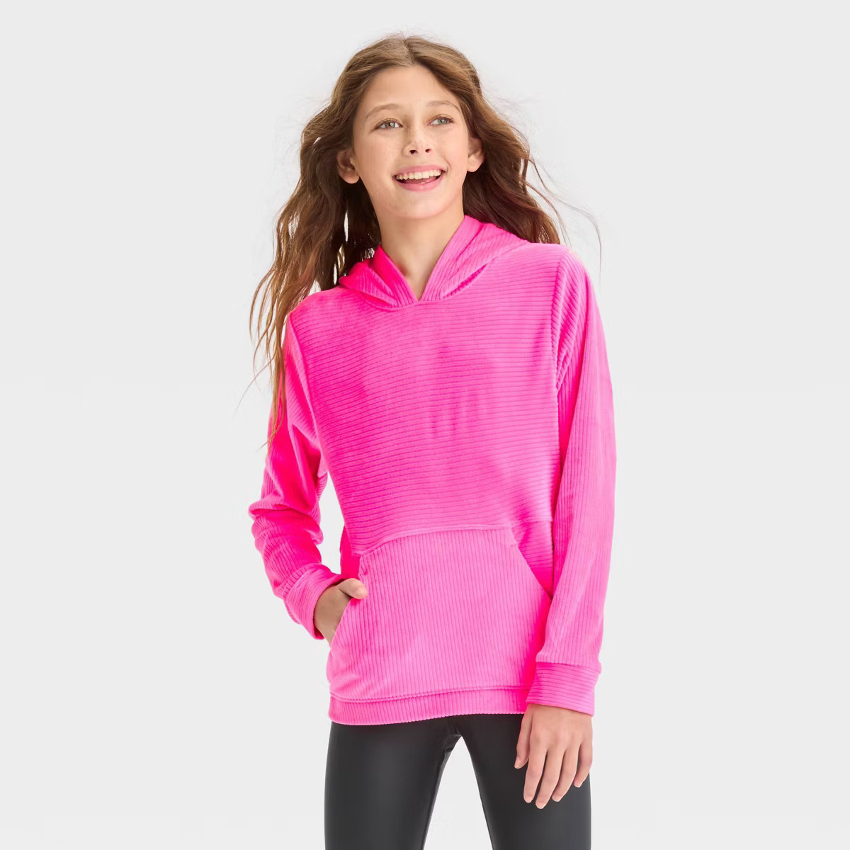 Girls' Velour Hoodie - All in Motion™ | Target