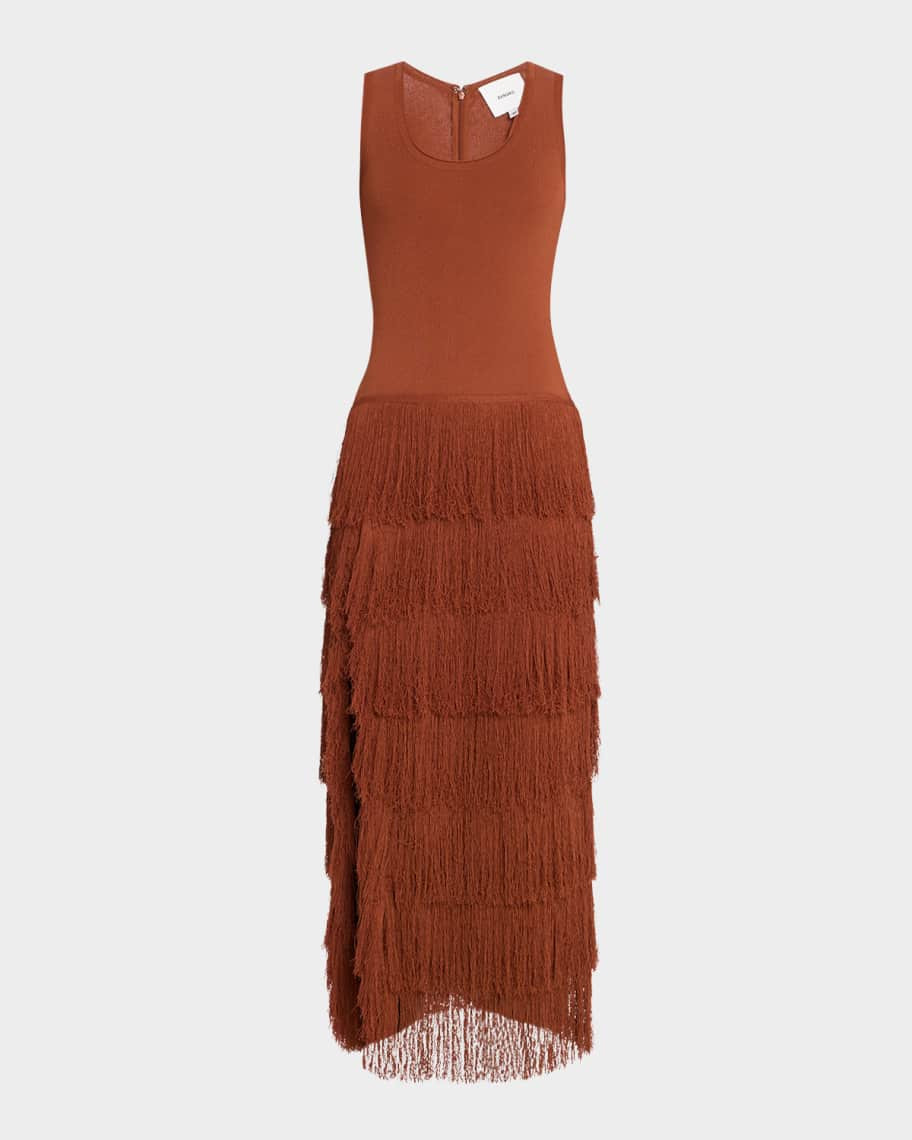 Donzetta Knit Fringe Dress | Neiman Marcus
