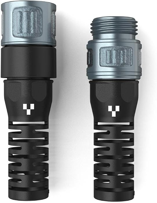 SERENITY Flat Hose Couplings, \u215d" Aluminum Male + Female Set, Reusable, High-Flow, Crush- and... | Amazon (US)