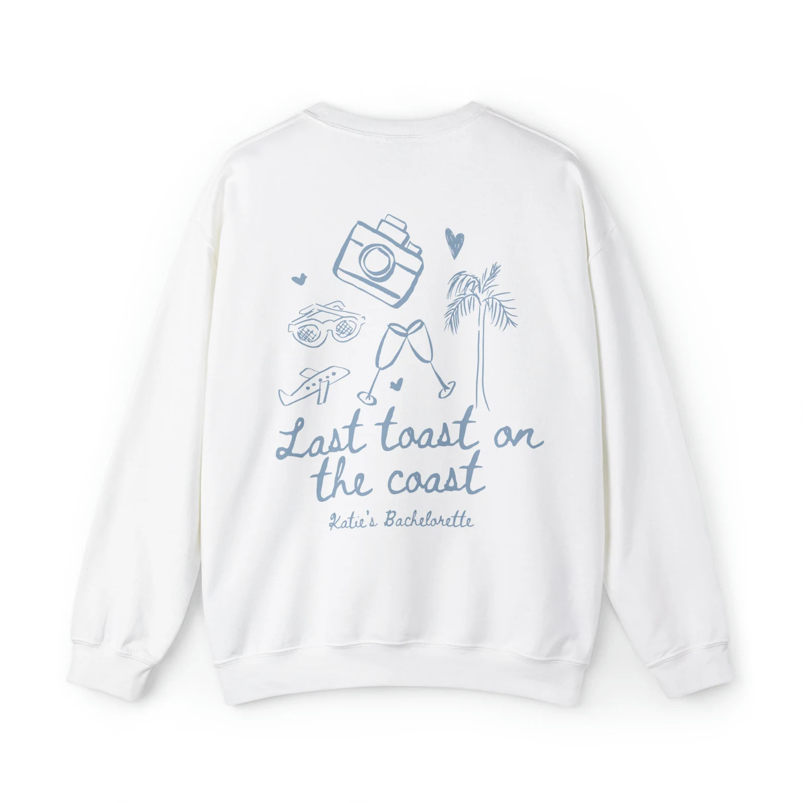 Last Toast on the Coast Bachelorette Crewnecks, Custom Bachelorette Sweatshirts, Hand Drawn Style... | Etsy (US)