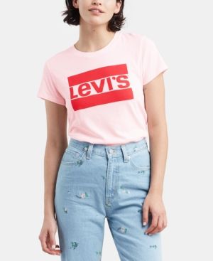 Levi's Flocked Logo-Print T-Shirt | Macys (US)