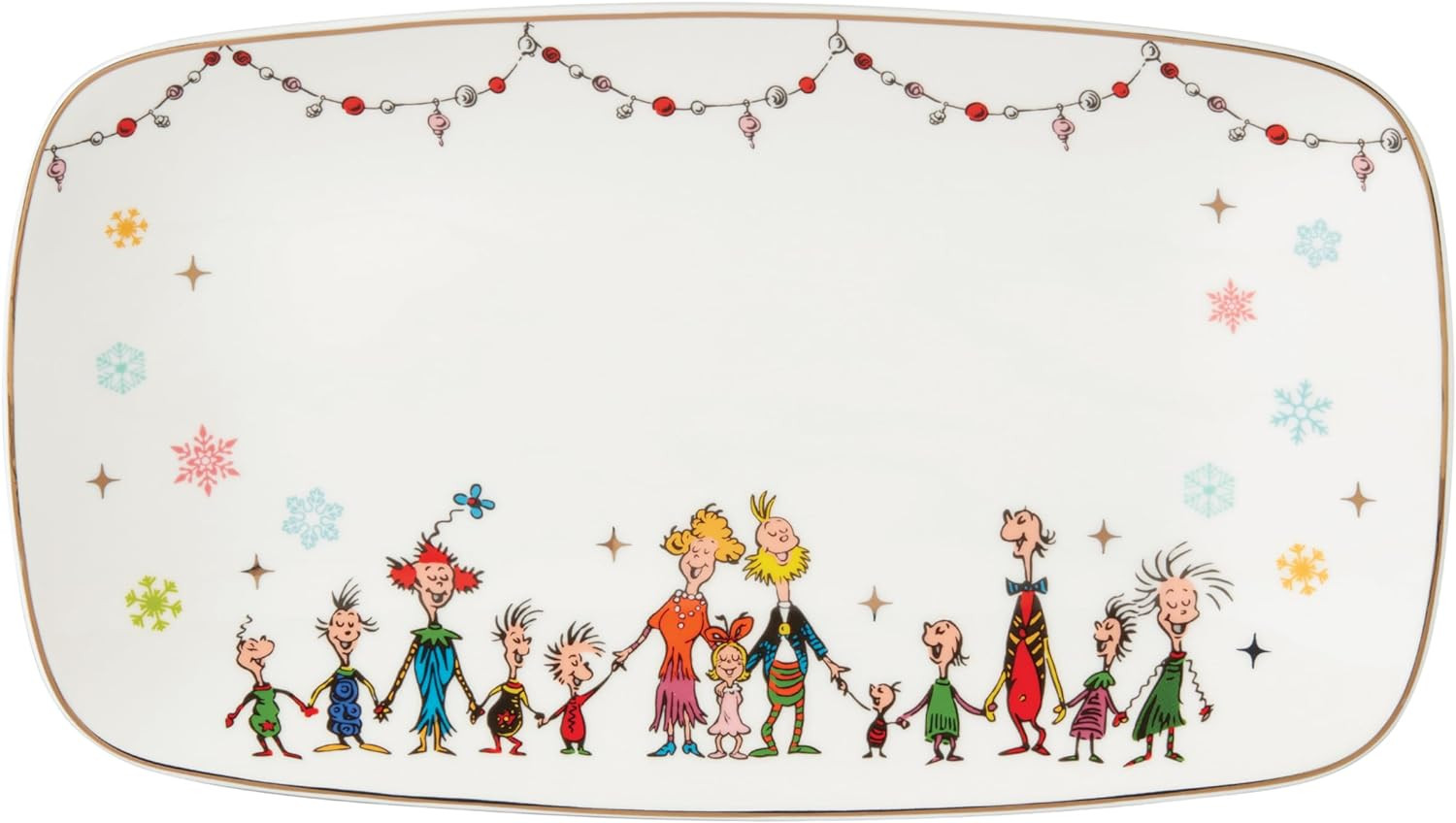 Lenox Serveware, Merry Grinchmas Tray, 13.75 x 7.5-Inch, Food Tray, Microwave Safe & Dishwasher S... | Amazon (US)