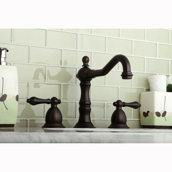 Victorian Oil Rubbed Bronze Widespread Bathroom Faucet - Oil Rubbed bronze | Bed Bath & Beyond