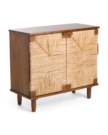 Taysa Banana Leaf 2 Drawer Cabinet | Marshalls