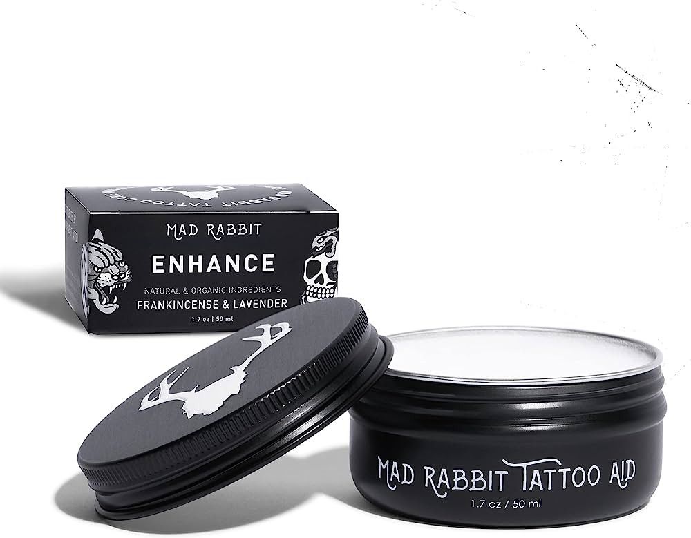 Mad Rabbit Tattoo Balm & Aftercare Cream- Color Enhancement that Revives Old Tattoos, Hydrates Ne... | Amazon (US)