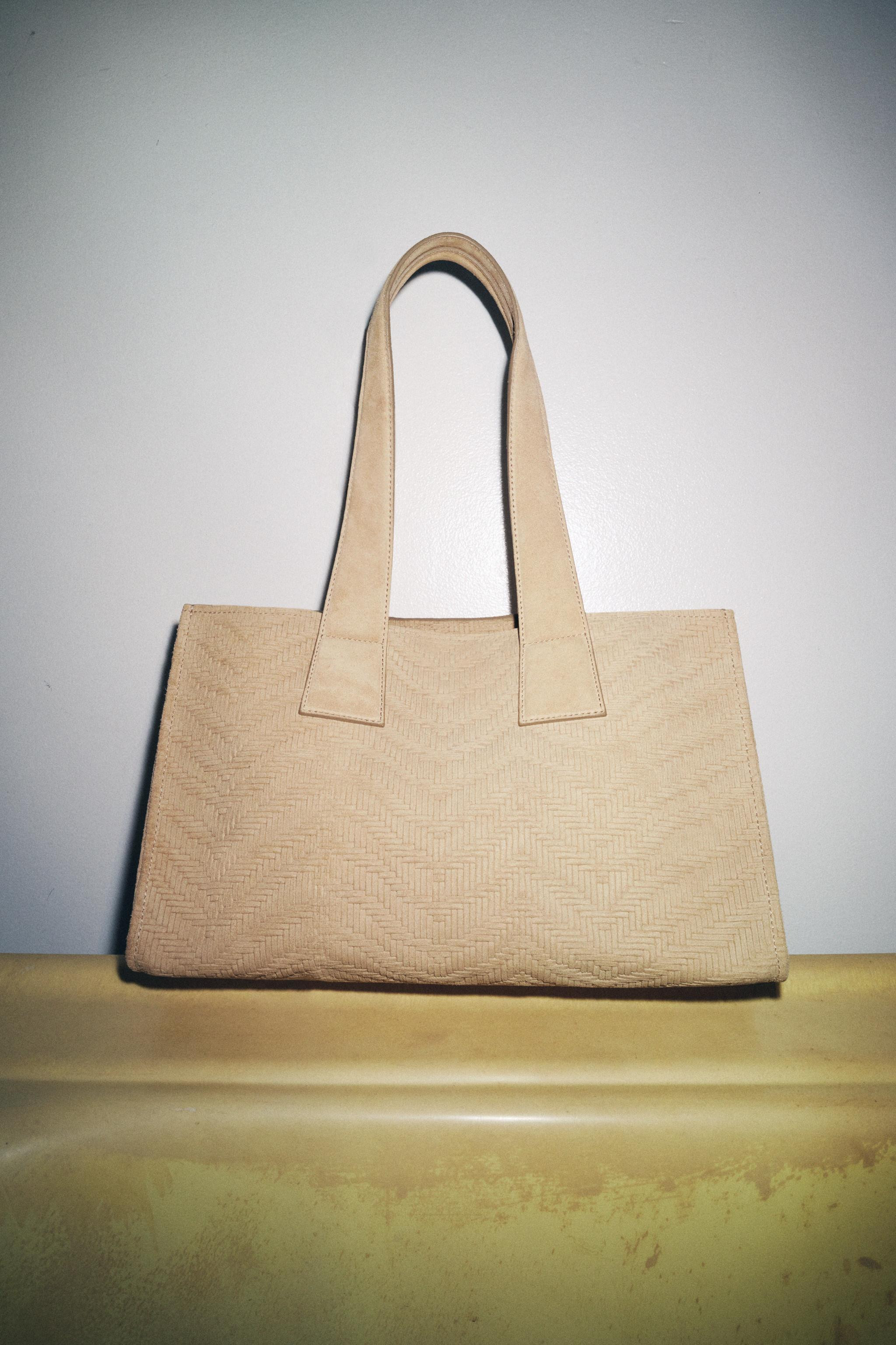BRAIDED SUEDE SHOPPER | Zara UK