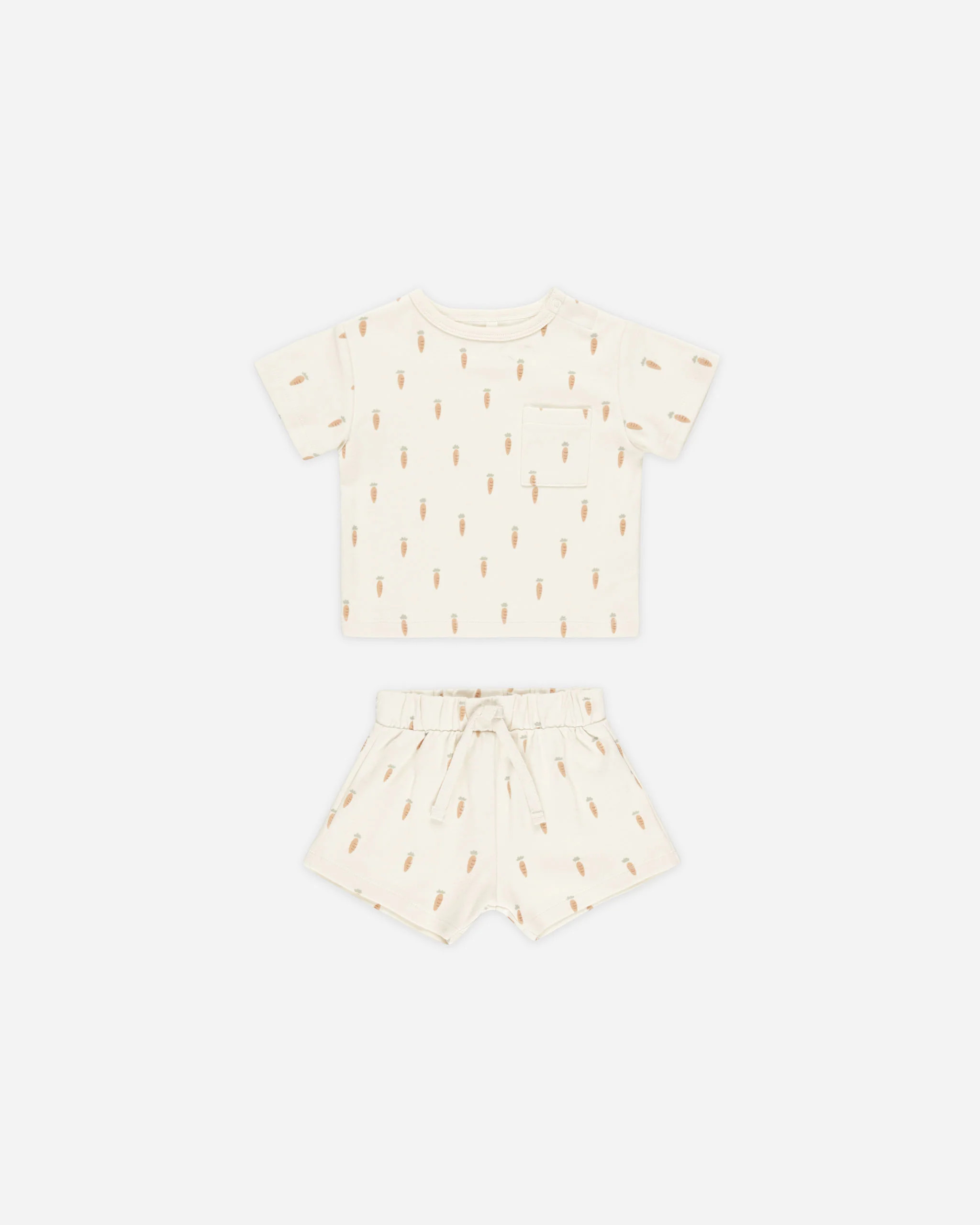 Boxy Pocket Tee + Short Set || Carrots | Rylee + Cru