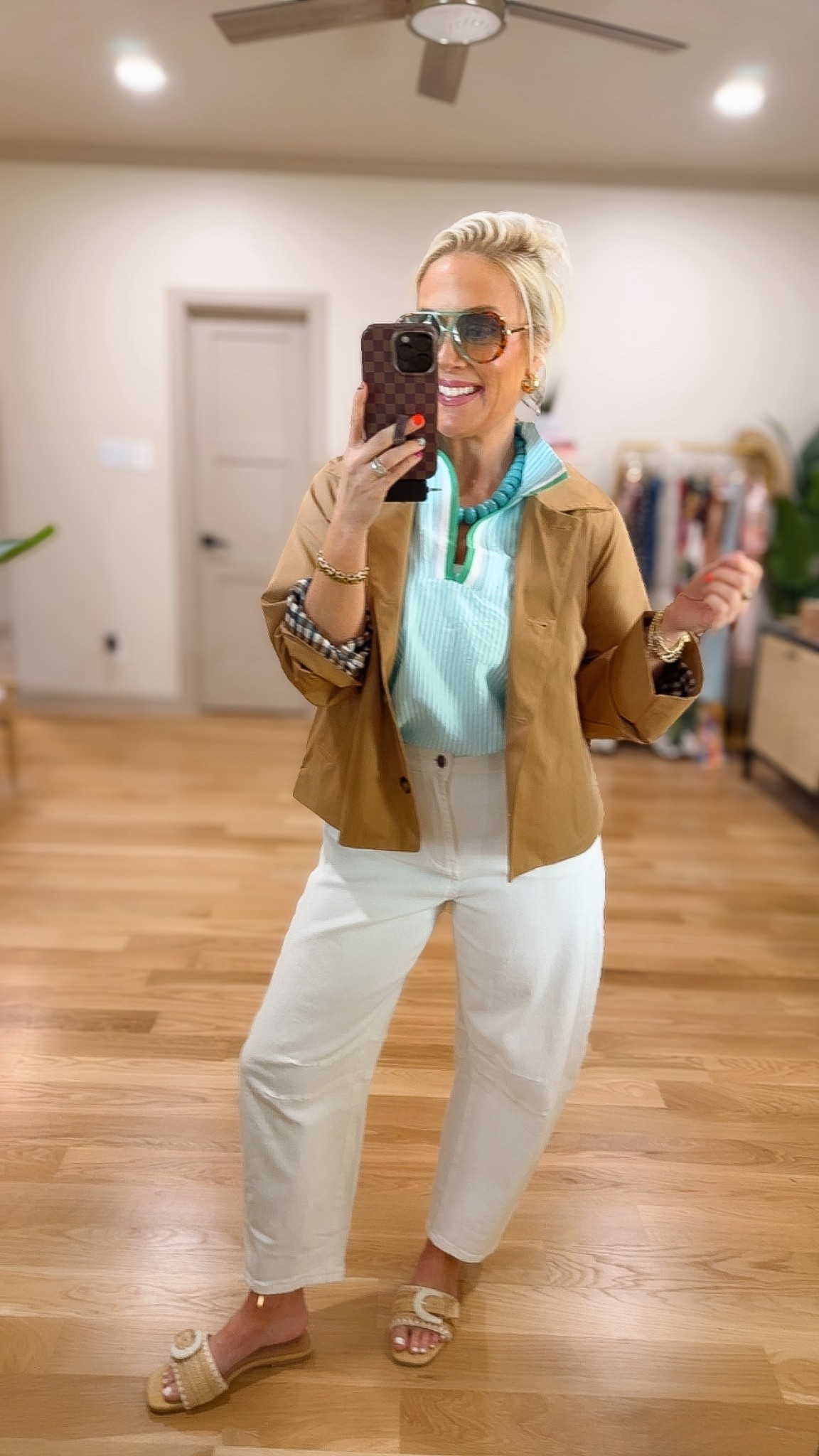 Such a great transitional spring outfit 
Size small in all 