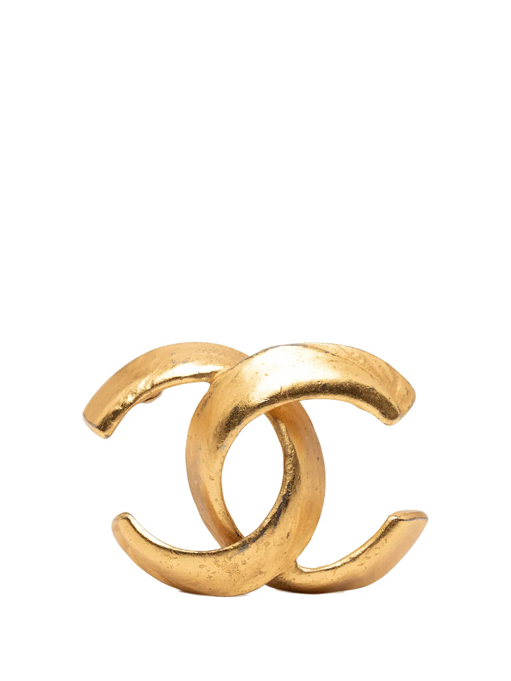 2000 CC Gold Plated Logo Brooch costume brooch | Farfetch Global