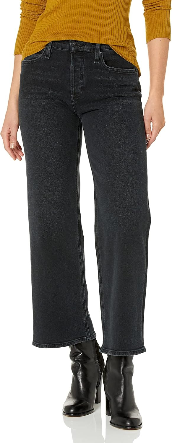 HUDSON Women's Rose High Rise, Wide Leg Ankle Jean | Amazon (US)