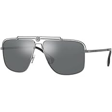 Versace VE2242 Rectangular Sunglasses for Men +BUNDLE with ACCESSORY EYEWEAR KIT | Amazon (US)