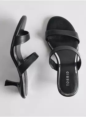 Double Strap Heeled Sandal (WW) | Torrid (US & Canada)