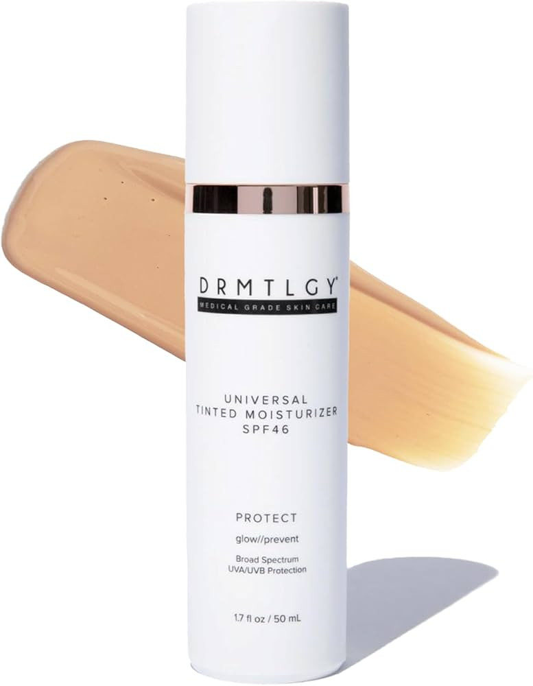 DRMTLGY Anti-Aging Tinted Moisturizer SPF 46 – Sheer Face Sunscreen & Lightweight Makeup with B... | Amazon (US)