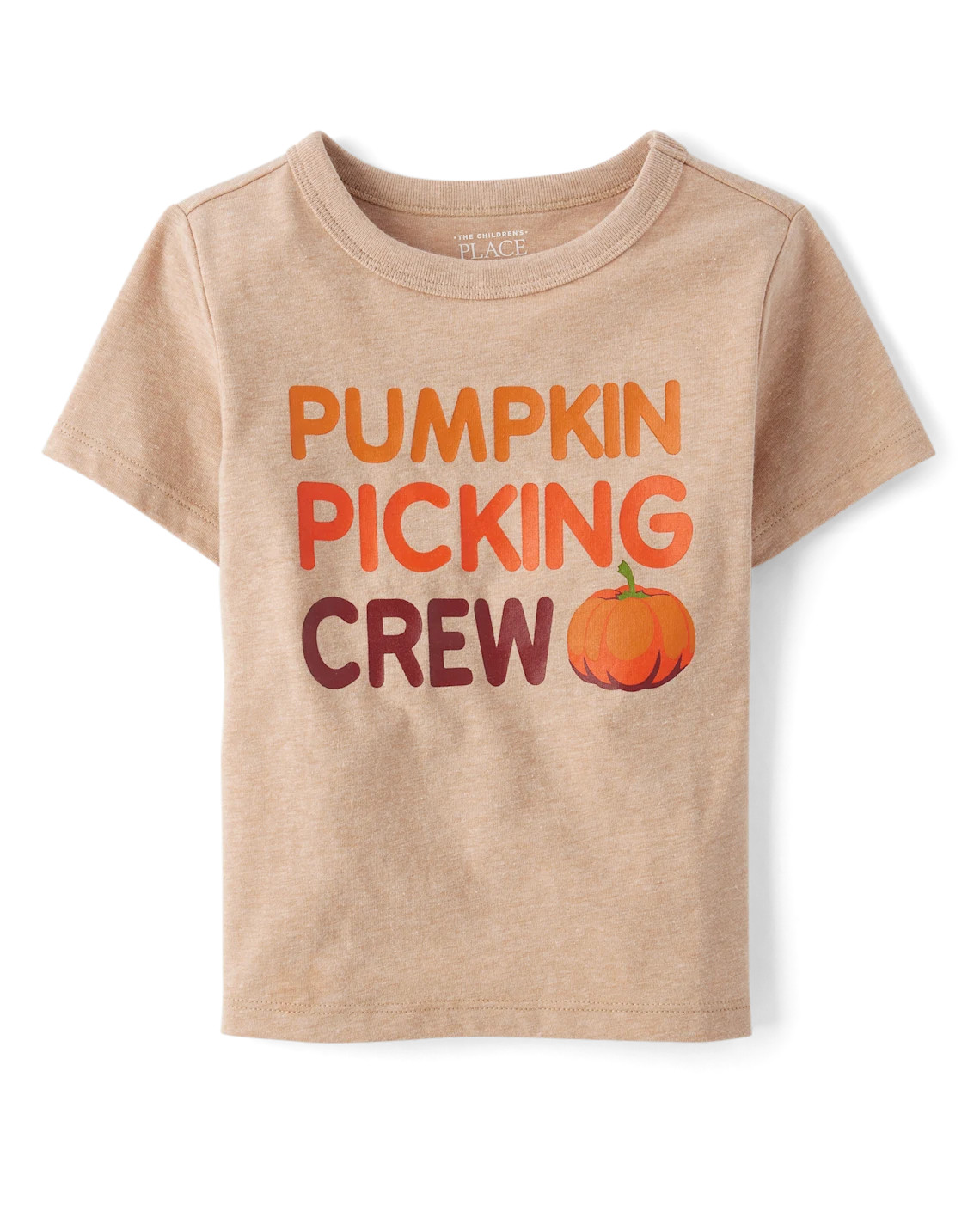 Toddler Matching Family Pumpkin Picking Crew Graphic Tee - tan | The Children's Place