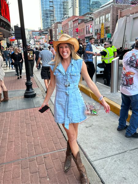 Nashville Outfit | Country Concert Outfit | Taylor Swift Eras Outfit: Debut Era | Denim Dress | Cowgirl#LTKfit

#LTKSeasonal #LTKFind