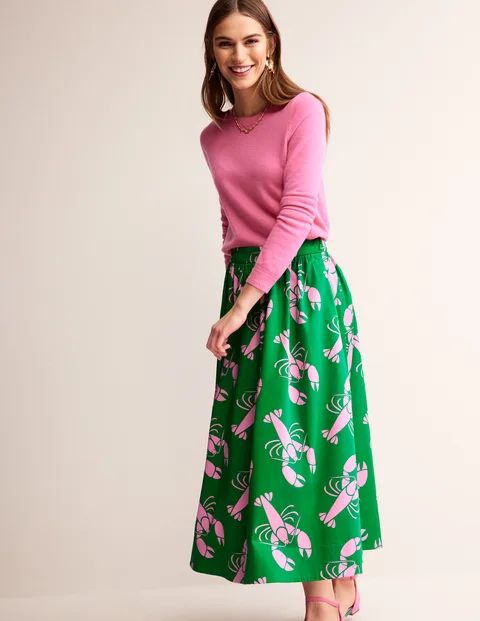 Layla Cotton Sateen Skirt | Boden (UK & IE)