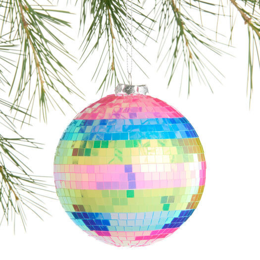 Iridescent Disco Ball Ornament Set of 3 by World Market | World Market