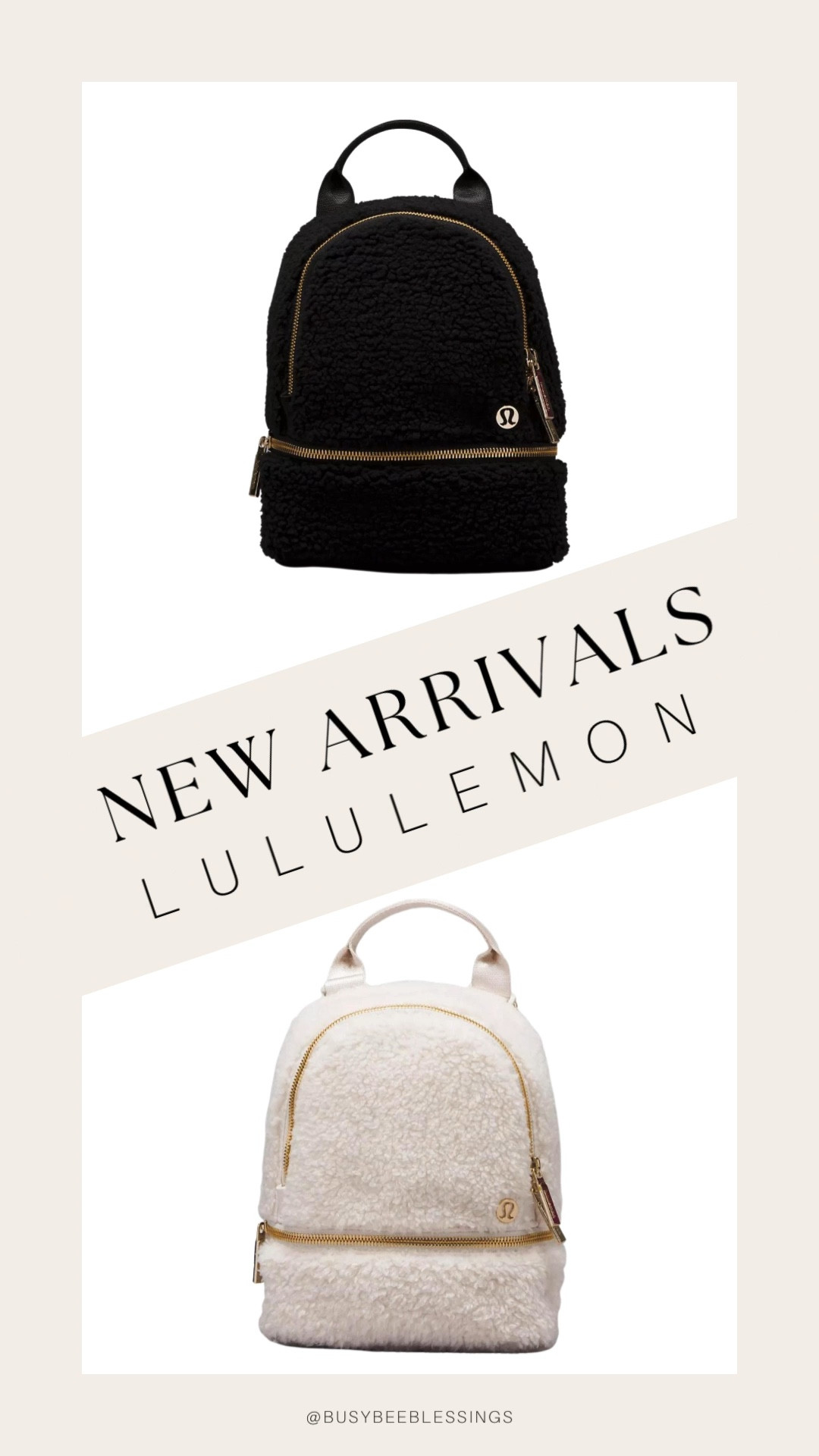 🎁 Gift Idea 🎁 Lululemon Fleece Backpack is perfect for fall sporting events, concerts and even pumpkin patches. You will love the soft fleece and contrasting gold detail. This bag will sell out fast!